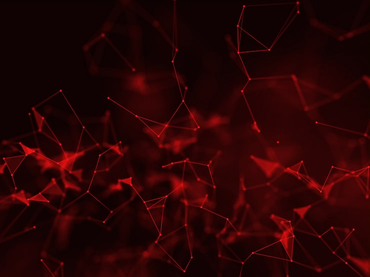Foto gratuito diseño de conexiones de red en 3d con puntos y líneas de conexión de plexo