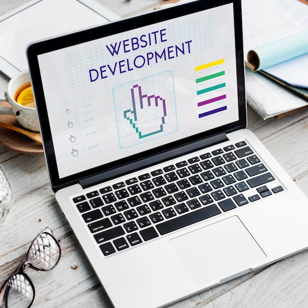 Foto gratuito vínculos de desarrollo de sitios web seo webinar concepto de ciberespacio