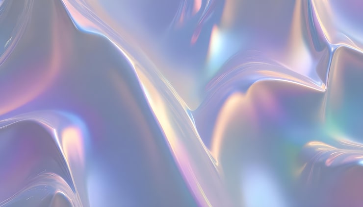 Silver iridescent texture background