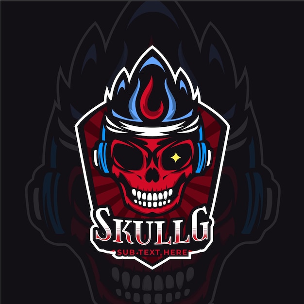Free Vector detailed esports gaming logo template