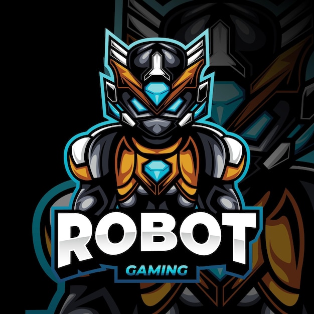 Free Vector detailed mascot gaming logo