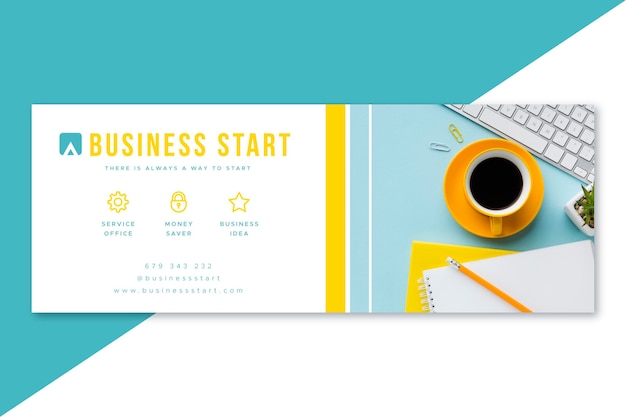 Free Vector facebook business cover design