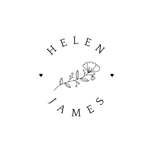 Free Vector floral wedding invitation badge design vector
