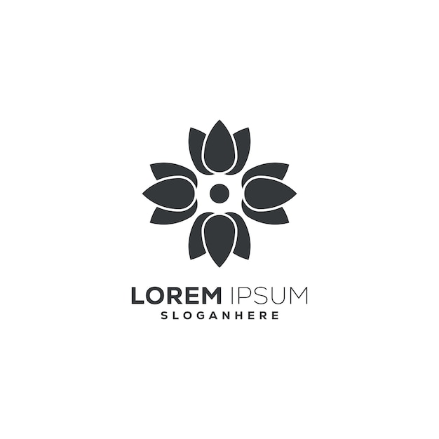 Free Vector flower logo design