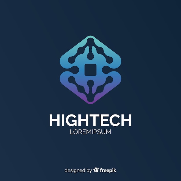 Free Vector gradient technology logo