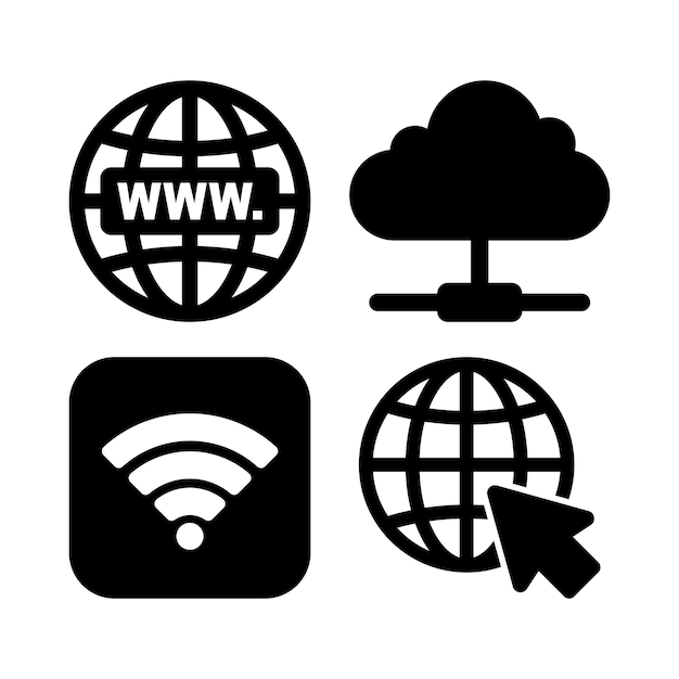 Free Vector locations pack line style