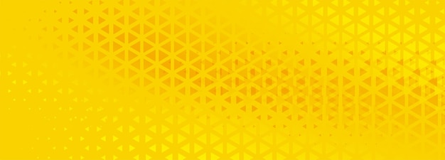 Free Vector yellow halftone triangle pattern background