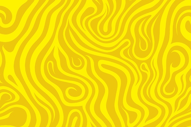 Free Vector yellow irregular organic lines seamless pattern
