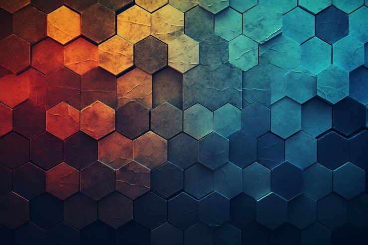 Photo abstract hexagon patterns desktop background image beautiful desktop background wallpaper