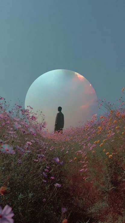 Photo aesthetic wallpaper flowers scenery nature