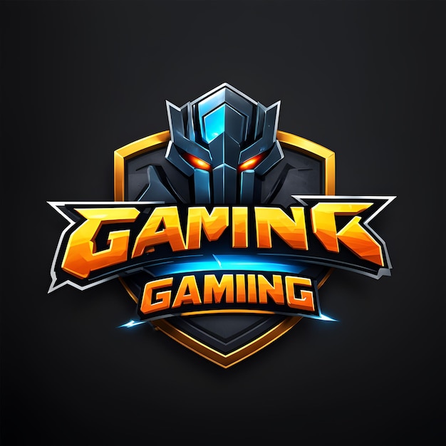 Photo creative gaming logo design for modern gamers