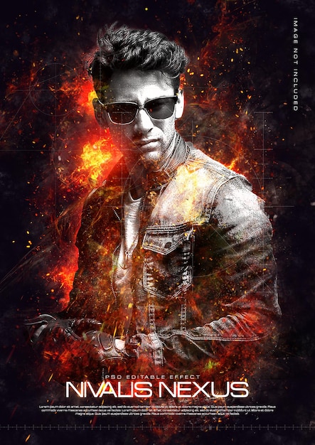 PSD movie poster photo manipulation template