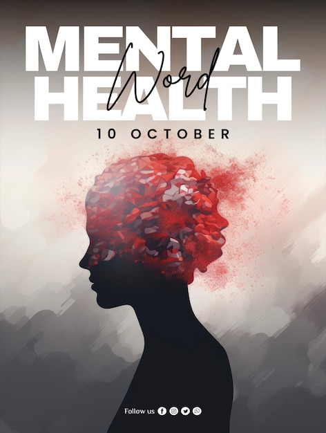 PSD social media poster on mental health day