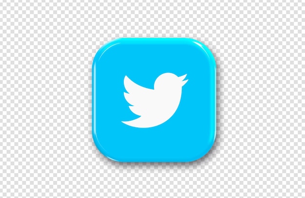 PSD twitter transparent icon psd