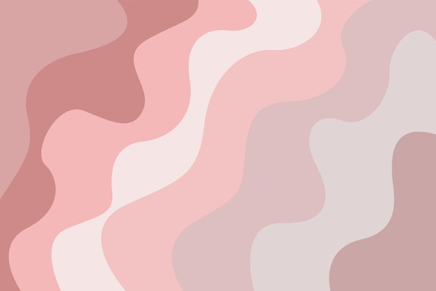 Vector abstract pink tones wavy background pastel color backdrop vector