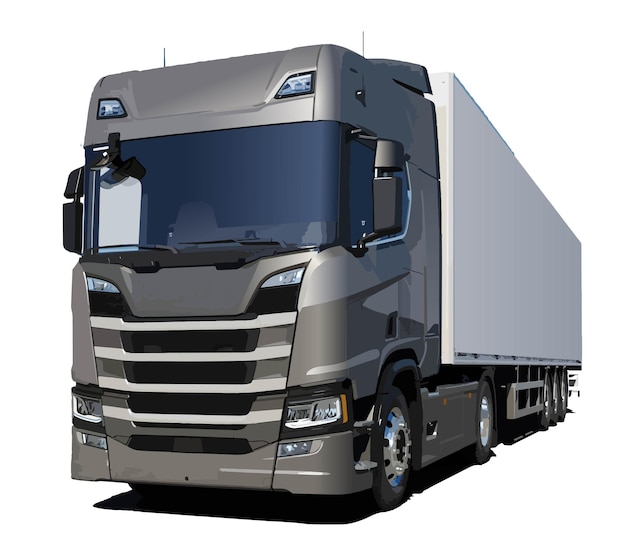 Vector ศิลปะรถบรรทุกยุโรป การเรนเดอร์ 3 มิติ การออกแบบใหม่ กล่องขาย โปสเตอร์ แบนเนอร์ โลโก้ ป้าย สัญลักษณ์ เอกลักษณ์