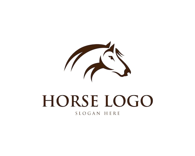 Vector horse elegant symbol vector logo design inspiration template