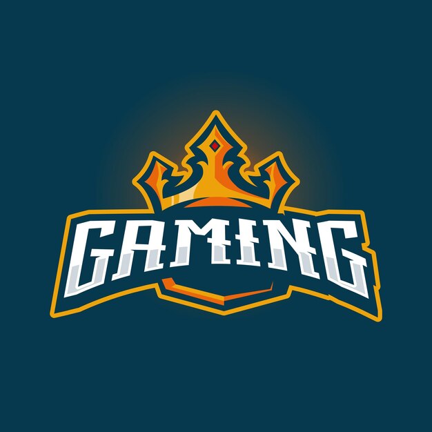 Vector king gaming logo