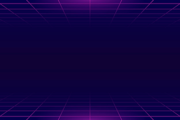 Vector neon grid background