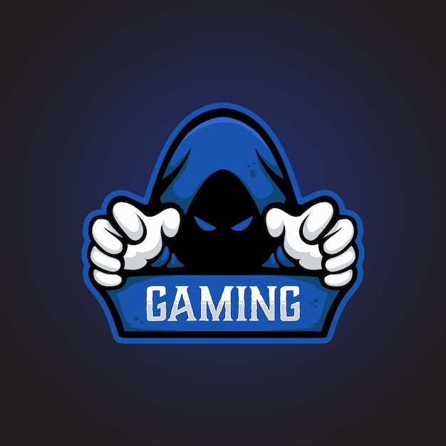 Vector ninja e-sport gaming mascot logo