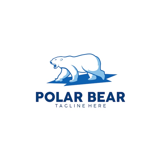 Vector polar bear logo ready to use
