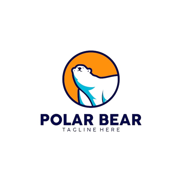 Vector polar bear logo ready to use