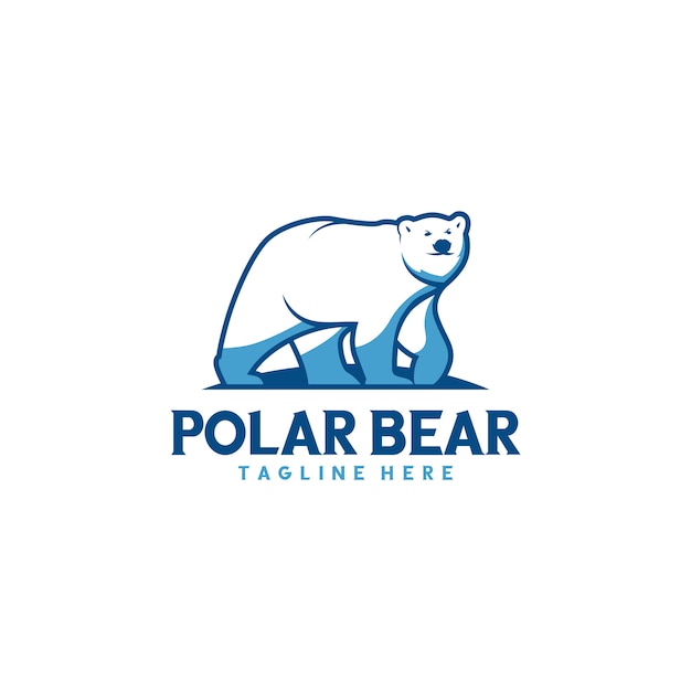 Vector polar bear logo ready to use