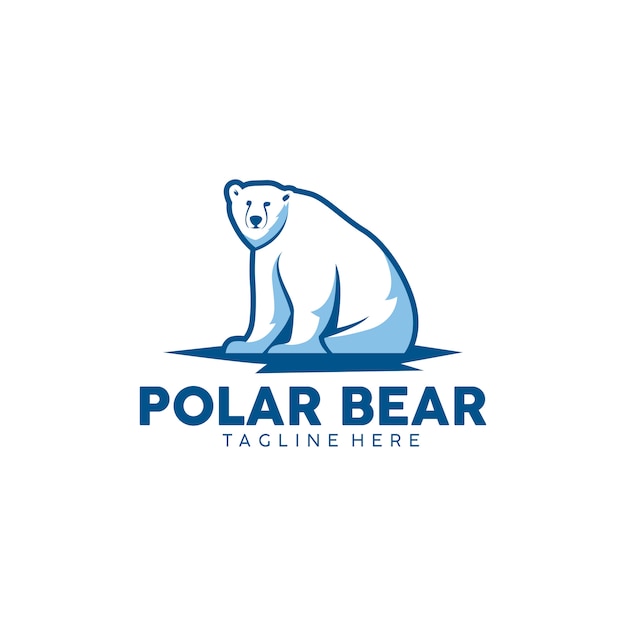 Vector polar bear logo ready to use