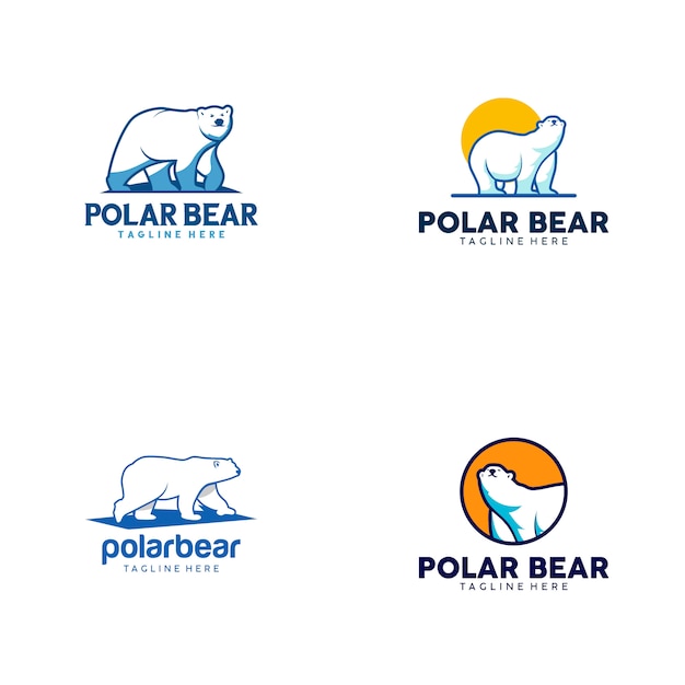 Vector polar bear logo