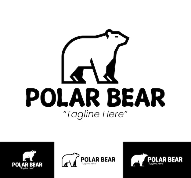 Vector polar bear logo