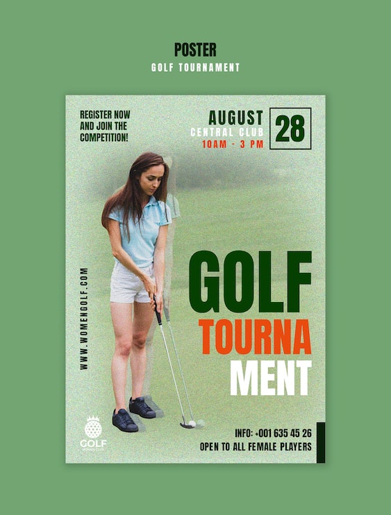 PSD gratuito golf: torneo femenino
