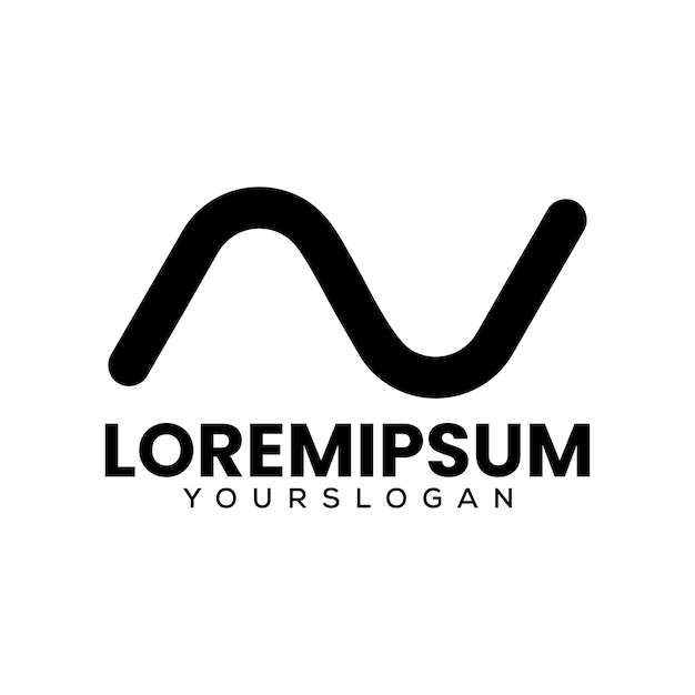 Vector gratuito diseño creativo del logotipo de las iniciales de la letra n