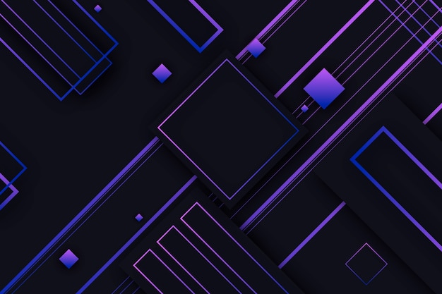 Vector gratuito fondo de formas geométricas en el diseño de gradientes