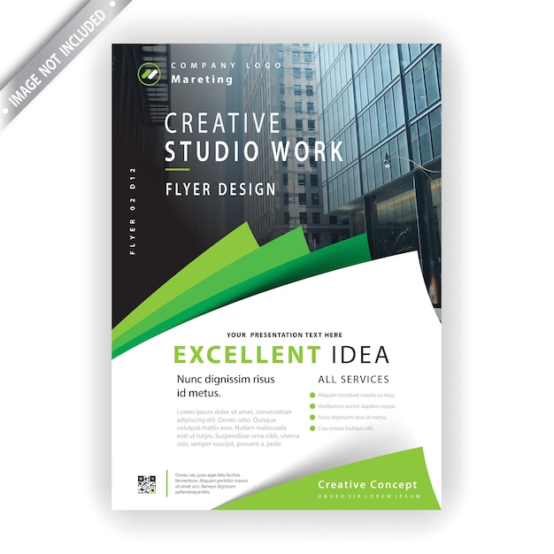 Vector gratuito plantilla de volante de marketing