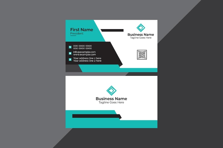 Vector plantilla de diseño de tarjeta de visita moderna creativa