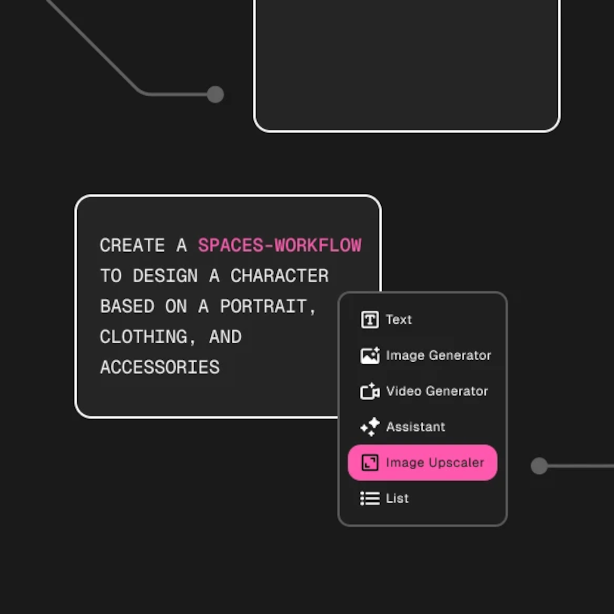Crea un flujo de trabajo desde el chat